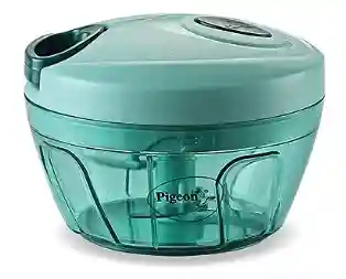 Pigeon Polypropylene Mini Handy and Compact Chopper with 3 Blades for Effortlessly Chopping Vegetables and Fruits for Your Kitchen